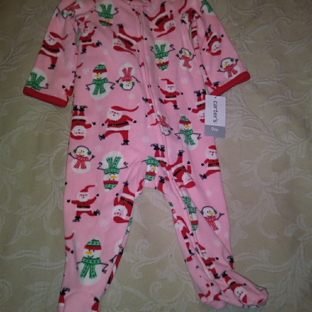 Carter's Santa baby pajamas